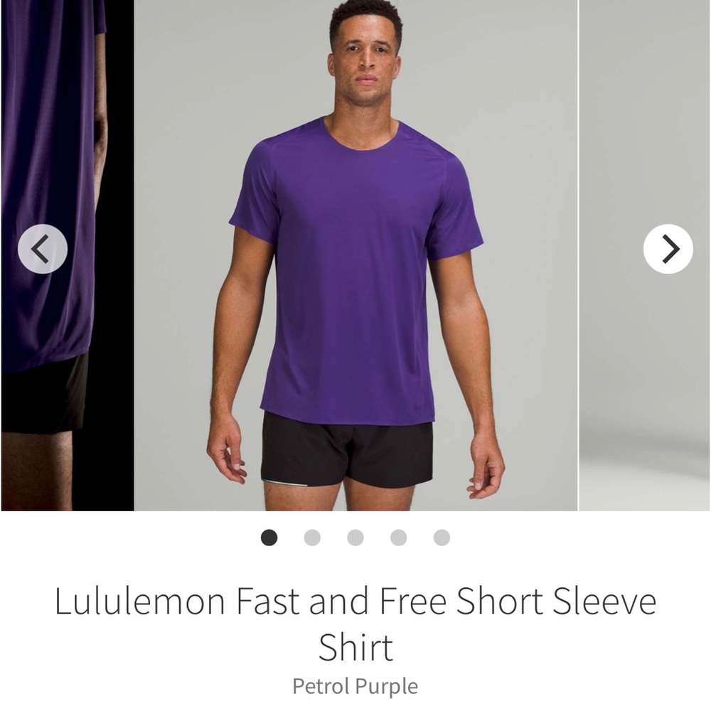 Lululemon Fast and Free Short Sleeves Tee Men Size M